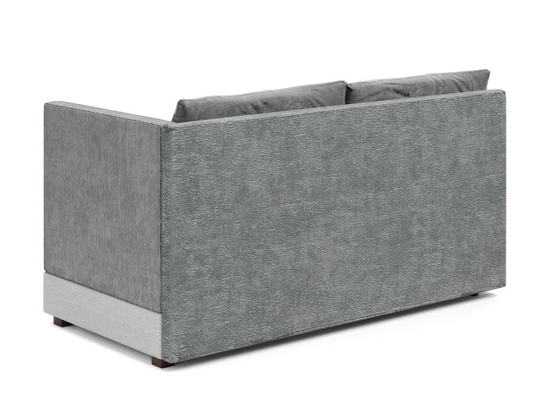 Никас кушетка серый велюр