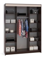 Шкаф-купе Контур ШР-186.31 с зеркалом, цвет дуб венге/белёный дуб, ШхГхВ 180х60х240 см.