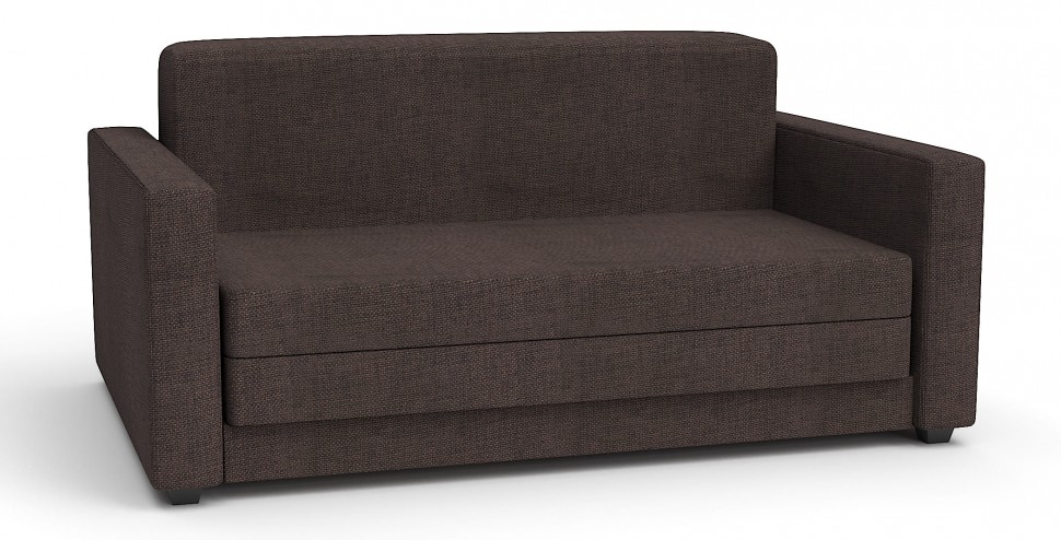 Диван прямой Берг (Гольф) аккордеон-евро коричневая рогожка