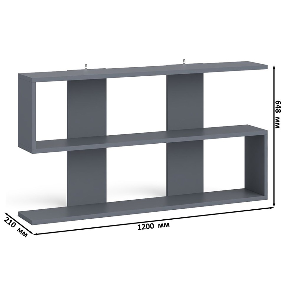 Мори Стол письменный МСП1200.1 + Тумба ТМП400.1 + Полка 1200, цвет графит/белый, ШхГхВ 160,8х50х209,6 см., универсальная сборка