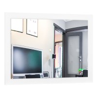 СНЯТО Муссон Кровать 11.28 + под. орт. + 16.03 + 13.97 + Зеркало + Тумба ТВ 13.277, белый/чёрный/дуб эндгрейн элегантный/кожзам белый, 1600х2000, б/м