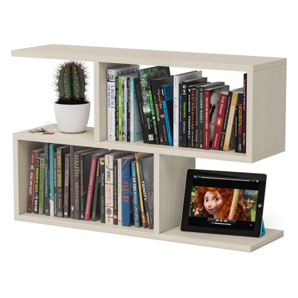 СНЯТО Полка книжная С-МД-КН05, цвет дуб, ШхГхВ 80х22х52 см.