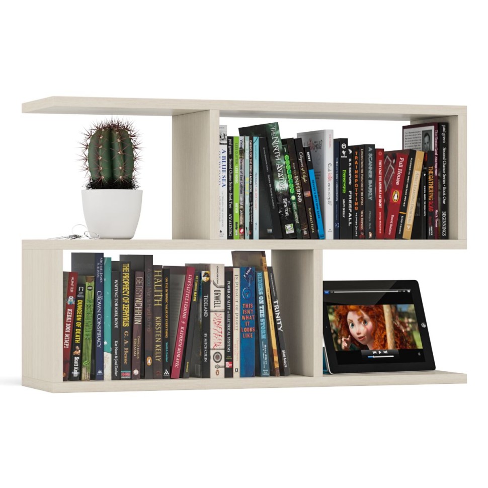 СНЯТО Полка книжная С-МД-КН05, цвет дуб, ШхГхВ 80х22х52 см.