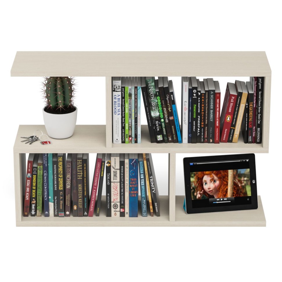 СНЯТО Полка книжная С-МД-КН05, цвет дуб, ШхГхВ 80х22х52 см.