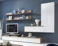 Гостиная Джеки МДФ Белый DM635-6 / Дуб Экспресив Бронзовый K090