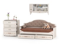 СНЯТО Флоренция № 06 10.102+11.07+10.119, цвет ясень анкор светлый, ШхГхВ 286х84,1х180 см., сп. м. 800х1900 мм., б/м, осн. есть, универс. сборка