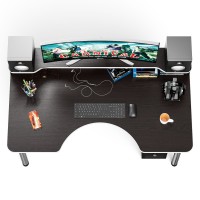 Стол компьютерный с надстройкой С-МД-СК2Н-1360-750, цвет венге/кромка белая, ШхГхВ 136х75х91(75) см., опора хром D50 мм., столешница 22 мм.