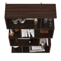 СНЯТО Полка навесная PN-10, цвет венге, ШхГхВ 75х25х125 см., универсальная сборка 253PN10V