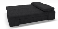 Диван прямой Сан Ремо Делюкс еврокнижка черный велюр