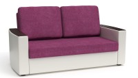 Диван прямой Майами (Дубай) розовый велюр+белая экокожа