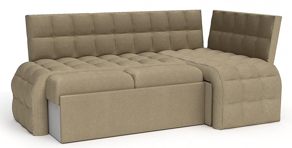 ДИВАН УГЛОВОЙ БРИСТОЛЬ ДЕЛЬФИН СО СПАЛЬНЫМ МЕСТОМ БЕЖЕВЫЙ ВЕЛЮР