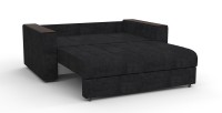 Диван выкатной Атлантик Люкс Мини велюр черный + город