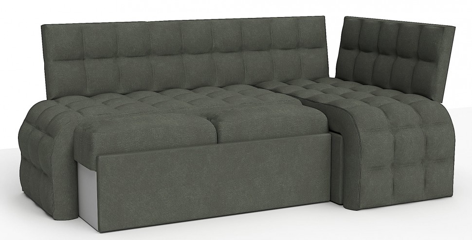 ДИВАН УГЛОВОЙ БРИСТОЛЬ ДЕЛЬФИН СО СПАЛЬНЫМ МЕСТОМ ЗЕЛЕНЫЙ ВЕЛЮР