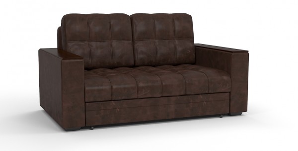 Диван выкатной Атлантик Люкс Мини экокожа коричневый