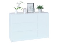 Комод Т-3Р, цвет белый, ШхГхВ 120х44,6х80,4 см., Комод с 3-мя ящиками и дверью