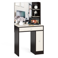 СНЯТО Туалетный столик № 3 с зеркалом, цвет венге/дуб, ШхГхВ 70х37,7х135 см. (есть ящик и выдвижная секция), НЕ универсальная сборка