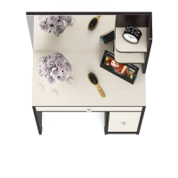 СНЯТО Туалетный столик № 3 с зеркалом, цвет венге/дуб, ШхГхВ 70х37,7х135 см. (есть ящик и выдвижная секция), НЕ универсальная сборка