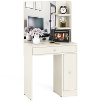 СНЯТО Туалетный столик № 3 с зеркалом, цвет дуб, ШхГхВ 70х37,7х135 см. (есть ящик и выдвижная секция), НЕ универсальная сборка (КР12)