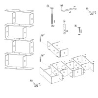 СНЯТО Полка навесная PN-10, цвет дуб сонома, ШхГхВ 75х25х125 см., универсальная сборка 252PN10S