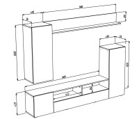 Гостиная Дос МДФ