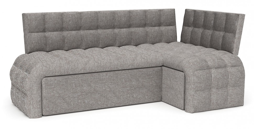 ДИВАН УГЛОВОЙ БРИСТОЛЬ ДЕЛЬФИН СО СПАЛЬНЫМ МЕСТОМ СЕРАЯ РОГОЖКА