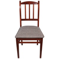 Стул Мебель--24 Гольф-1, цвет вишня, обивка ткань рогожка корфу, ШхГхВ 45х42х93 см., от пола до верха сиденья 44 см.
