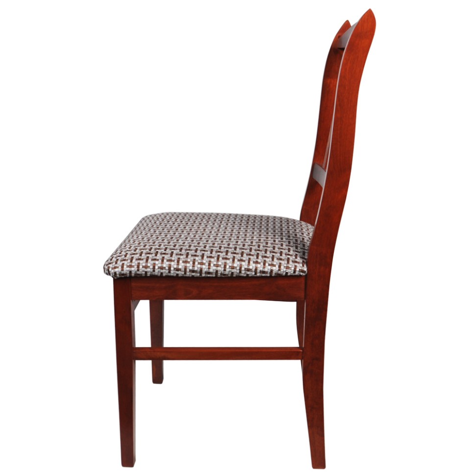 Стул Мебель--24 Гольф-1, цвет вишня, обивка ткань рогожка корфу, ШхГхВ 45х42х93 см., от пола до верха сиденья 44 см.