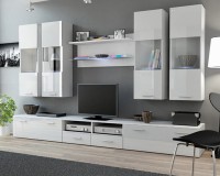 Гостиная Дрим Белый Фасадный 0101