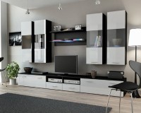 Гостиная Дрим Белый Фасадный 0101