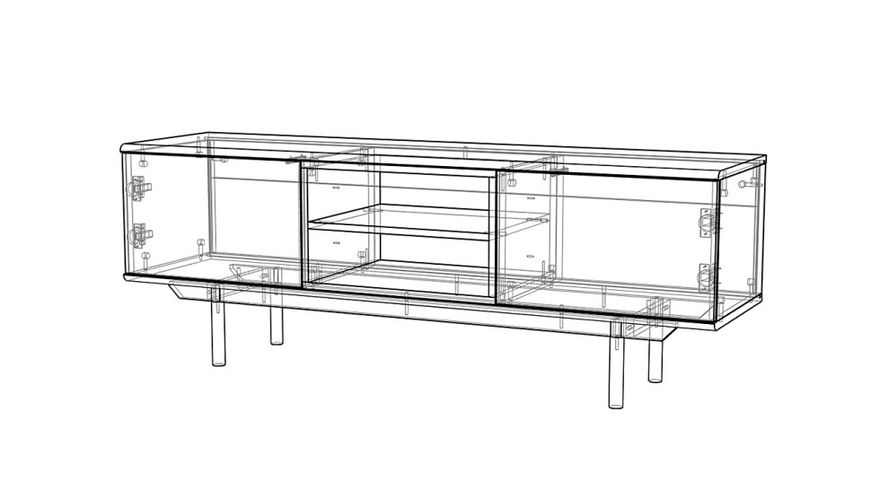 ТВ-тумба Вероника 150 МДФ
