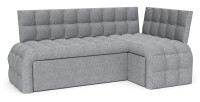 Диван угловой Бристоль дельфин со спальным местом серая рогожка
