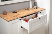 Остин 16.221 Комод + 16.221 Комод + 16.221 Комод, цвет белый шагрень/дуб крафт золотой, ШхГхВ 360х41,9х99,3 см.