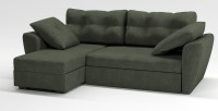 Диван угловой Амстердам еврокнижка зеленый велюр