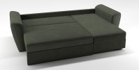 Диван угловой Амстердам еврокнижка зеленый велюр