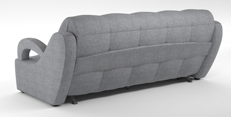 Диван прямой Ньюкасл аккордеон серая рогожка