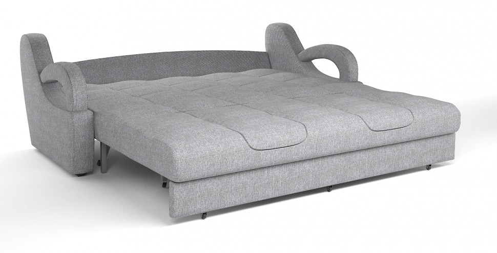 Диван прямой Ньюкасл аккордеон серая рогожка