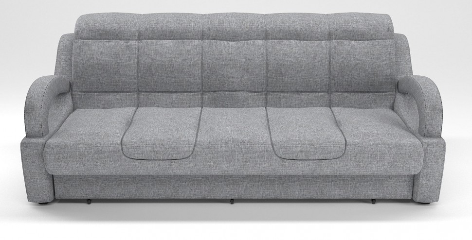 Диван прямой Ньюкасл аккордеон серая рогожка