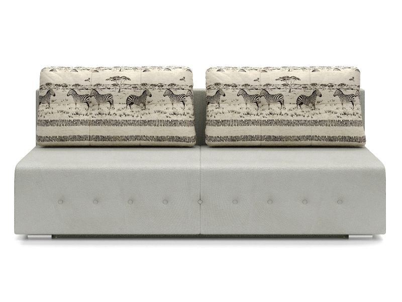 Лондон (Лига) диван еврокнижка белый велюр