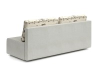 Лондон (Лига) диван еврокнижка белый велюр