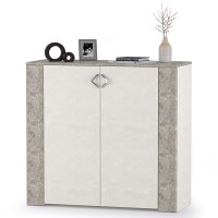 Амели Комод 13.107, цвет шёлковый камень/бетон чикаго беж, ШхГхВ 108х41,3х100,3 см.