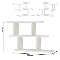 СНЯТО Полка навесная PN-3, цвет белый, ШхГхВ 62,8х15,8х38,4 см., универсальная сборка 191PN3