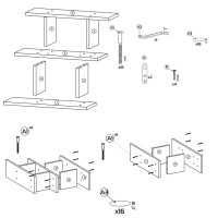 СНЯТО Полка навесная PN-3, цвет белый, ШхГхВ 62,8х15,8х38,4 см., универсальная сборка 191PN3