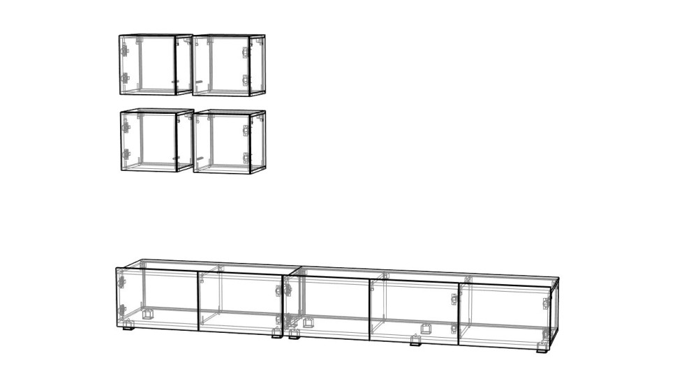 Модульная гостиная Порту 18 МДФ