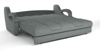 Диван прямой Ньюкасл аккордеон серый велюр