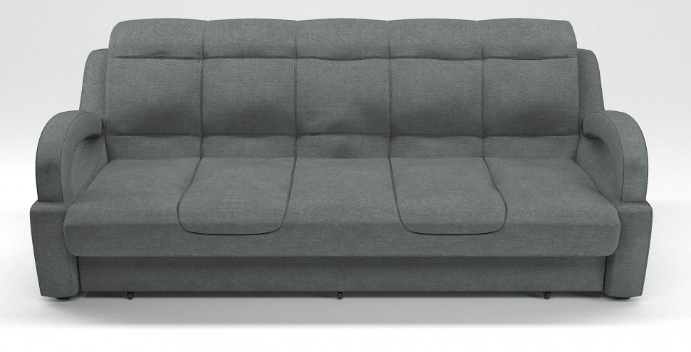 Диван прямой Ньюкасл аккордеон серый велюр