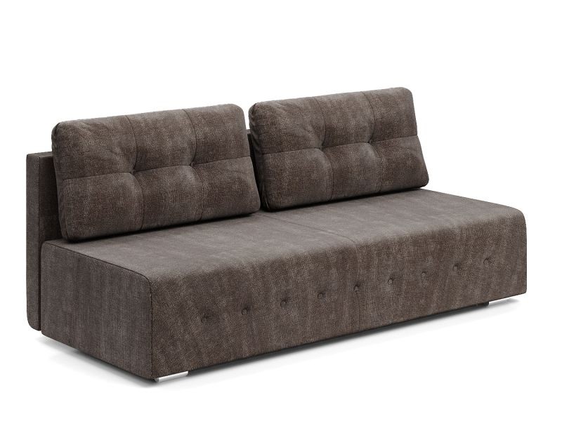 Лондон (Лига) диван еврокнижка коричневый велюр