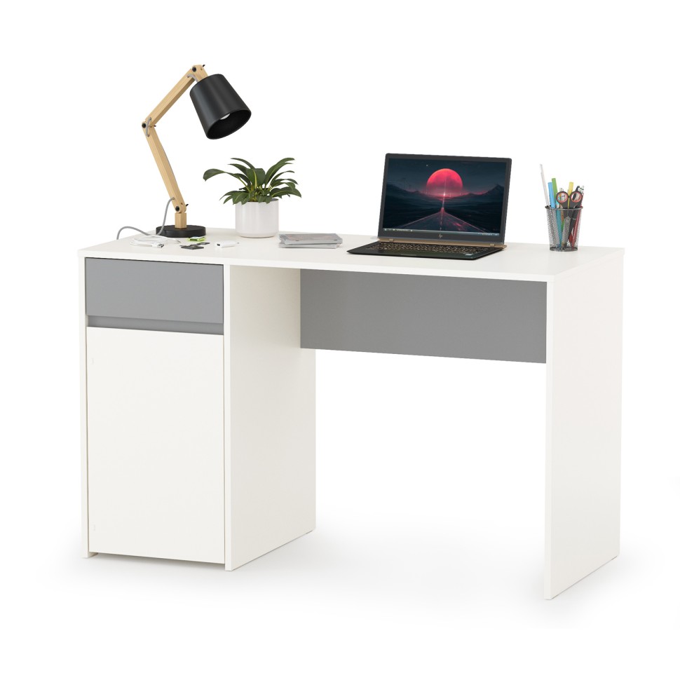 Торонто Компоновка № 25, цвет белый шагрень/стальной серый, сп. м. 800х1900 мм., б/м, основание есть, универсальная сборка