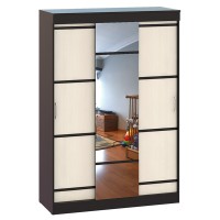 Сакура Шкаф-купе 1500, цвет венге/дуб лоредо, ШхГхВ 150х61х220 см.