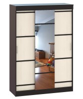 Сакура Шкаф-купе 1500, цвет венге/дуб лоредо, ШхГхВ 150х61х220 см.