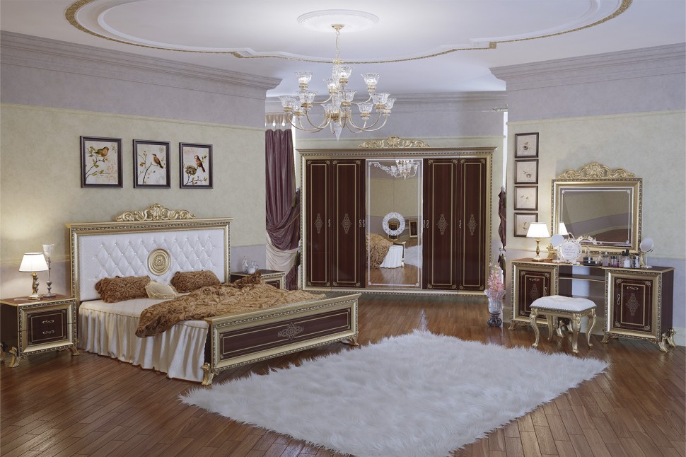 Версаль СВ-08 БЕЗ КОРОНЫ № 2 Зеркало, цвет орех тайский, ШхГхВ 97х6х83 см.